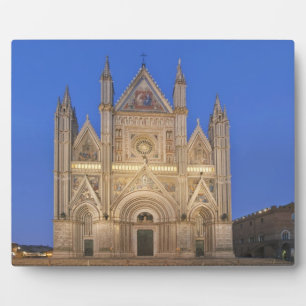 Italy, Umbria, Orvieto, Orvieto Cathedral Plaque