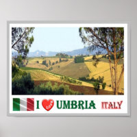 Italy - Umbria - Typical Umbrian Landscape -