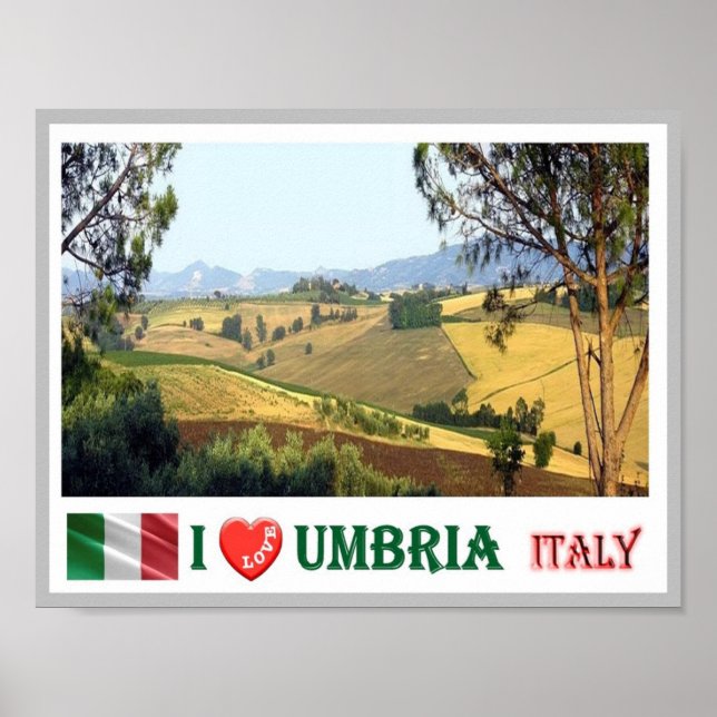 Italy - Umbria - Typical Umbrian Landscape - Poster (Front)