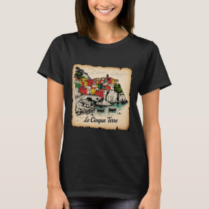 Italy Vacation Cinque Terre Riomaggiore Sea Travel T-Shirt