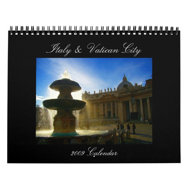Italy & Vatican 2009 calendar (Cover)