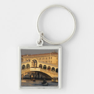 Italy, Veneto, Venice, Canal Grande and Rialto Key Ring