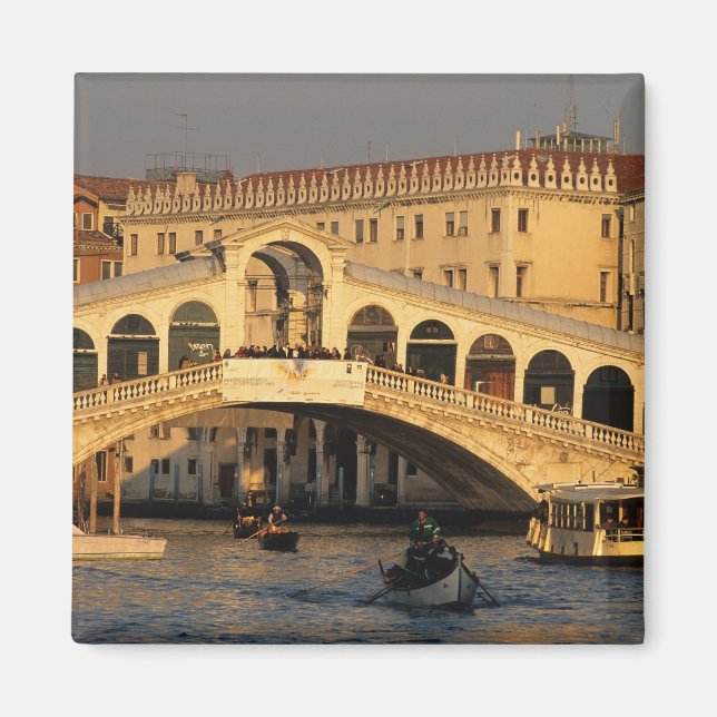 Italy, Veneto, Venice, Canal Grande and Rialto Magnet (Front)