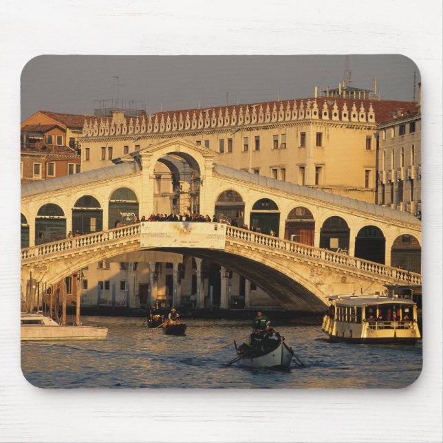 Italy, Veneto, Venice, Canal Grande and Rialto Mouse Pad (Front)