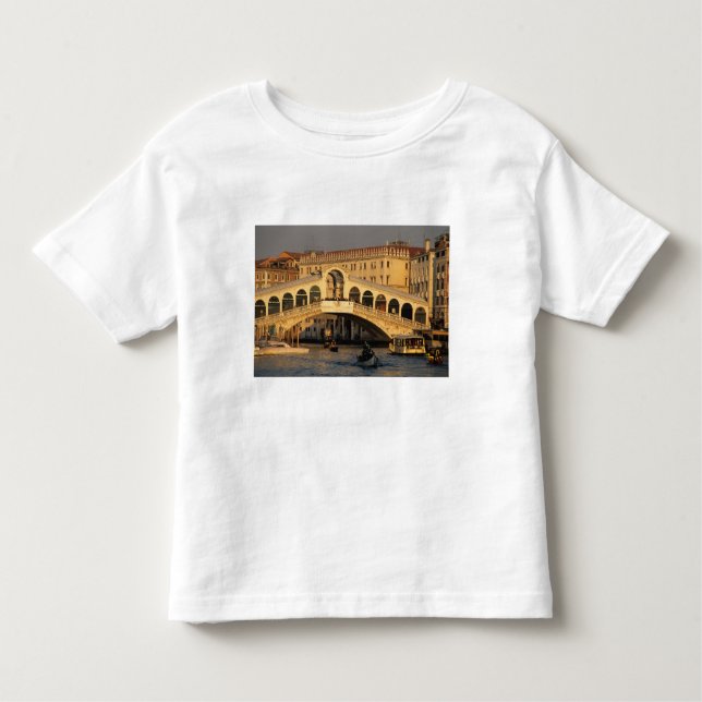 Italy, Veneto, Venice, Canal Grande and Rialto Toddler T-Shirt (Front)