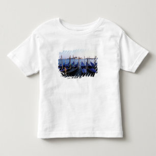 Italy, Veneto, Venice, Row of Gondolas and San Toddler T-Shirt
