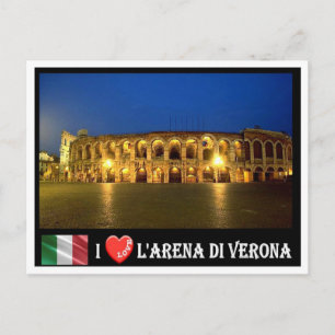 Italy - Veneto - Verona - Arena I Love - Postcard