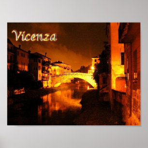 Italy - Veneto - Vicenza - Bridge San Michele - Poster