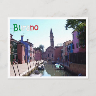 Italy - Venice - Burano - Postcard