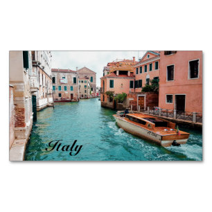 Italy Venice Magnetic Business Card