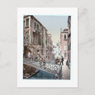 Italy Venice Ponte Del Paradiso 1890's Postcard
