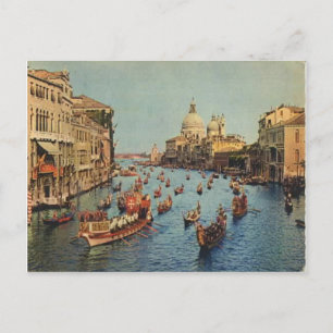 Italy, Venice, Regatta on the Grand Canal Postcard