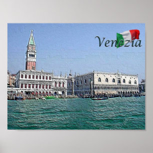 Italy - Venice - San Marco - Skyline - Poster