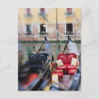 Italy, Venice, Selective Focus of Gondola in the 2