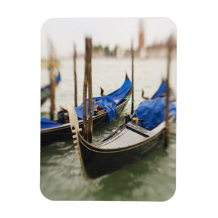 Italy, Venice, Selective Focus of Gondola in the Magnet