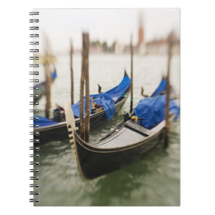 Italy, Venice, Selective Focus of Gondola in the Notebook