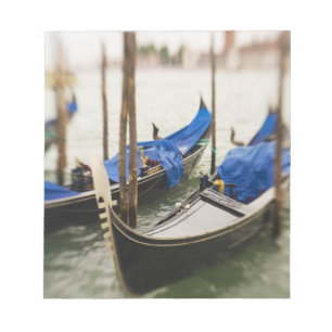 Italy, Venice, Selective Focus of Gondola in the Notepad