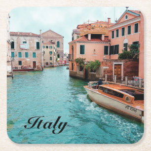 Italy Venice Square Paper Coaster