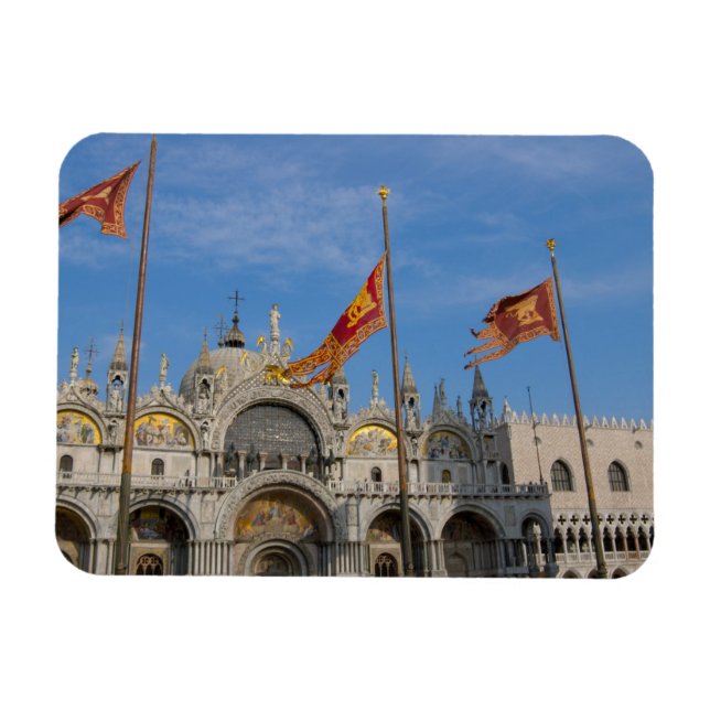 Italy, Venice, St. Mark's Basilica in St. Mark's Magnet (Horizontal)