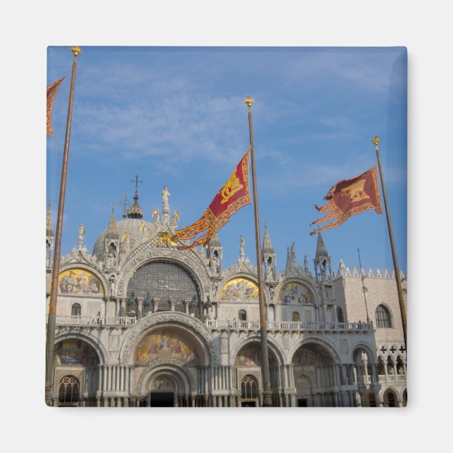 Italy, Venice, St. Mark's Basilica in St. Mark's Magnet (Front)