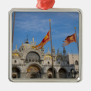 Italy, Venice, St. Mark's Basilica in St. Mark's Metal Ornament