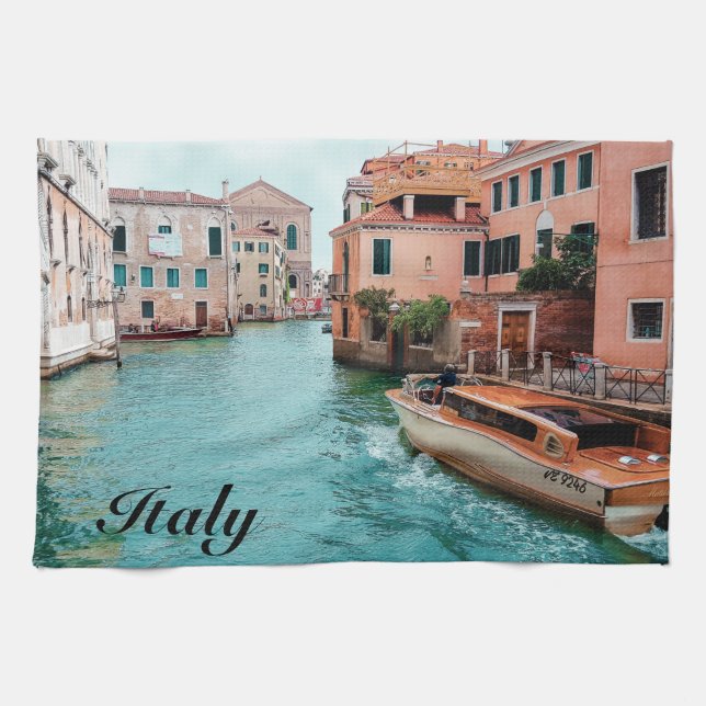 Italy Venice                      Tea Towel (Horizontal)