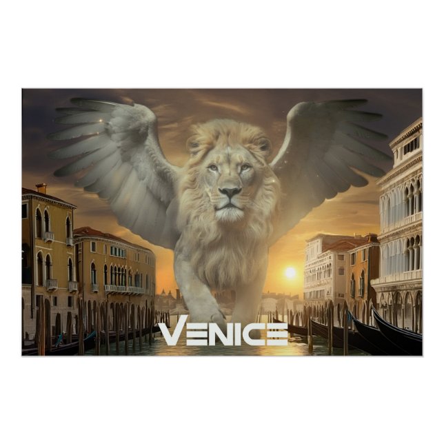 ITALY - VENICE - WINGED LION POSTER (Front)