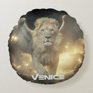 ITALY - VENICE - WINGED LION ROUND CUSHION
