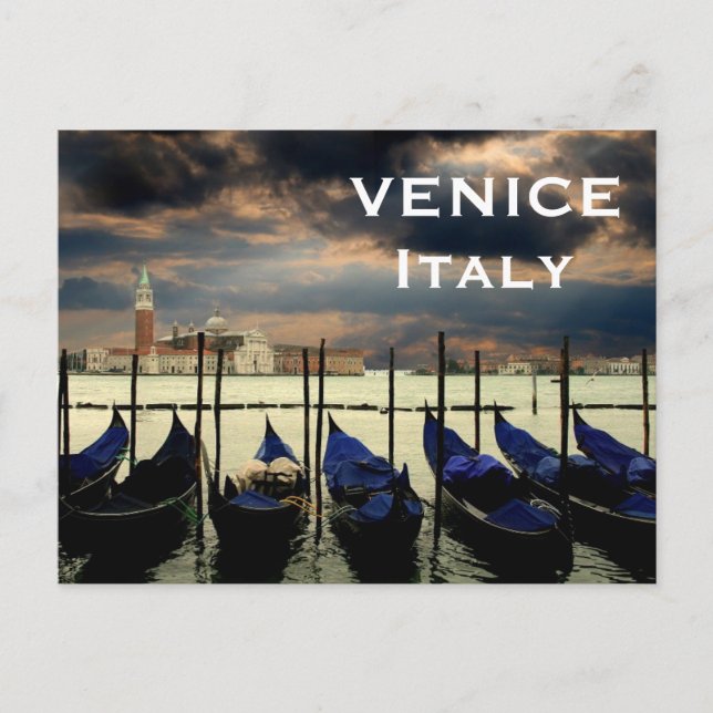 Italy VeniceVintage Travel Tourism Add Postcard (Front)