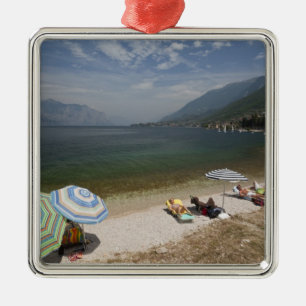 Italy, Verona Province, Brenzone. Lake Garda Metal Tree Decoration