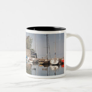 Italy, Verona Province, Torri del Benaco. Il Two-Tone Coffee Mug