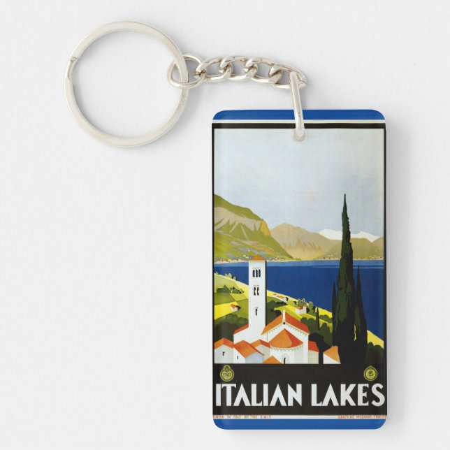 Italy vintage souvenirs key ring (Front)