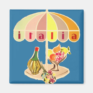 Italy vintage travel magnet