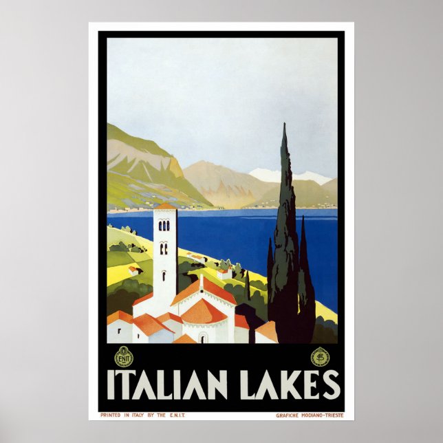Italy Vintage Travel Poster (Front)