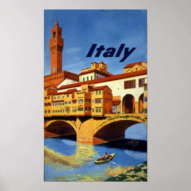 Italy, vintage travel poster (Front)