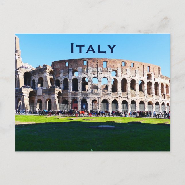 Italy Vintage Travel Tourism Add Postcard (Front)