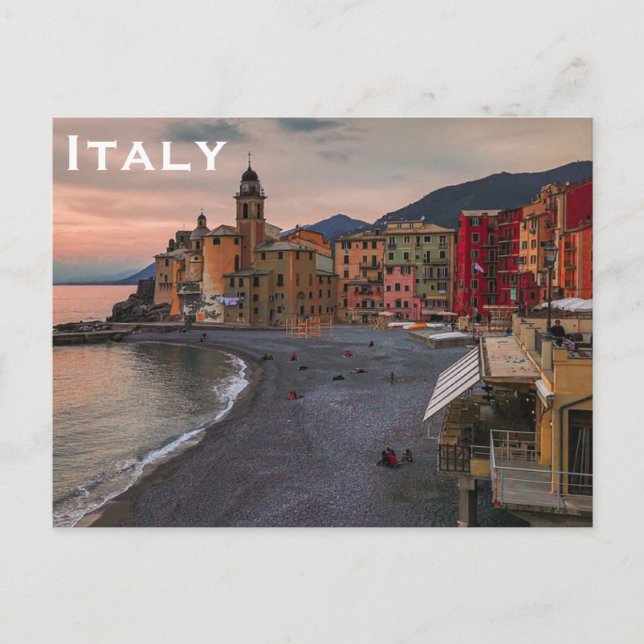 Italy Vintage Travel Tourism Add Postcard (Front)
