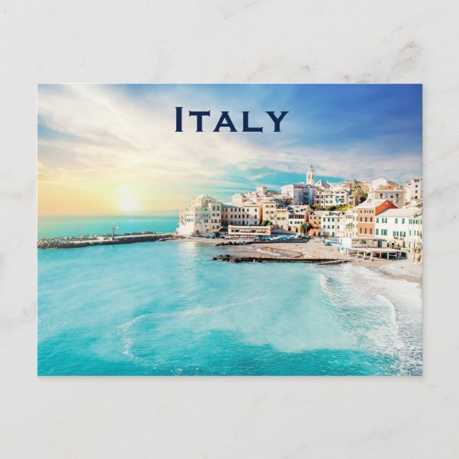 Italy Vintage Travel Tourism Add Postcard (Front)