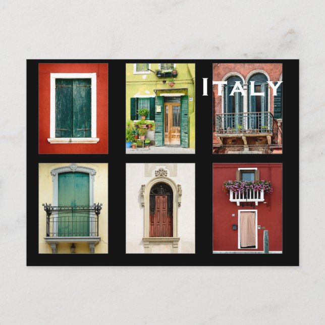 Italy Vintage Travel Tourism Add Postcard (Front)