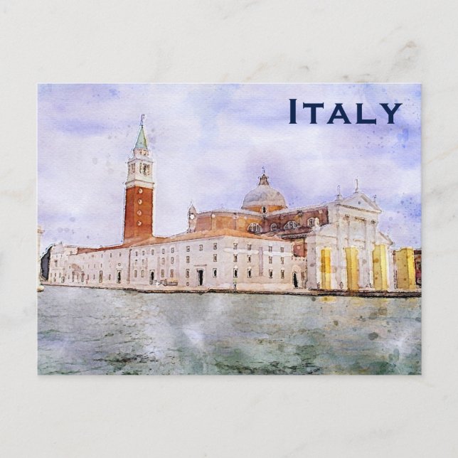 Italy Vintage Travel Tourism Add Postcard (Front)