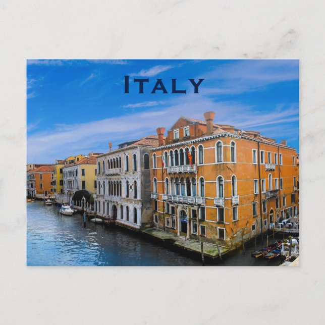 Italy Vintage Travel Tourism Add Postcard (Front)