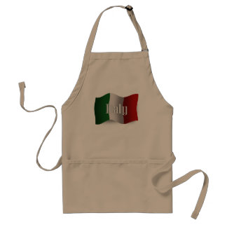 Italy Waving Flag Standard Apron