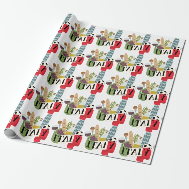 Italy Wrapping Paper (Unrolled)