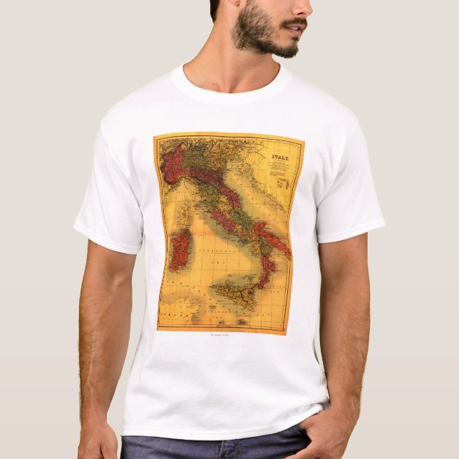 ItalyPanoramic MapItaly T-Shirt (Front)