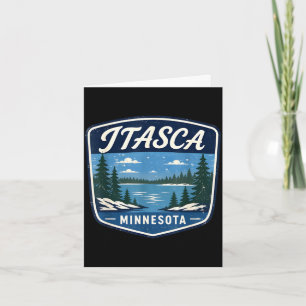 Itasca minnesota lake nature outdoor adventure card
