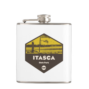 Itasca State Park Minnesota Hip Flask