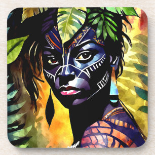 “Itáyara” Painted Fern - Women In Amazonia Coaster