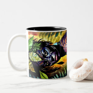 “Itáyara”  Painted Fern - Women In Amazonia Two-Tone Coffee Mug