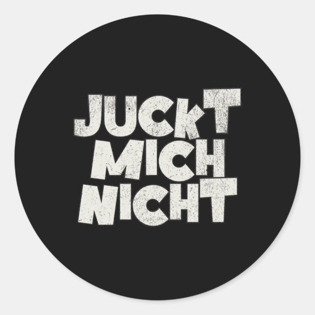 Itch Me Not  Classic Round Sticker (Front)