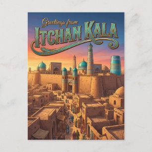 Itchan Kala Uzbekistan Postcard